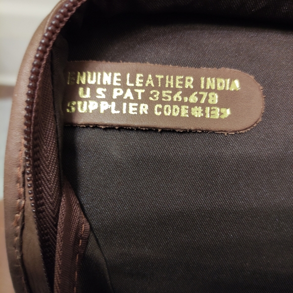 HIT Tech Soft Brown Genuine Leather Laptop Computer Shoulder Bag Organizer - Picture 6 of 16